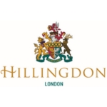 Hillingdon council logo with the Hillingdon's coat of arms and the text "Hillingdon London"