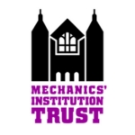 Logo showing a silhouette of a building above purple text that that reads "Mechanics' Institution Trust"
