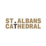 Logo showing the text " St Albans Cathedral"