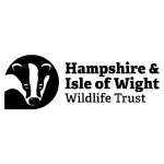 A badger's face next to the text "Hampshire & Isle of Wight Wildlife Trust"