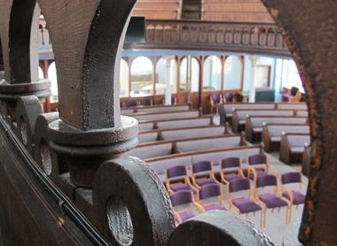 Looking down from the gallery, photo taken by Spencer Welchman