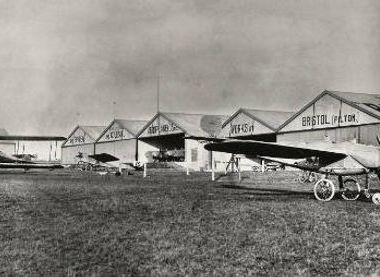 British and colonial aeroplane Flying School at Larkhill just before First World War..jpg