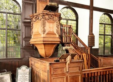 Pulpit in the Unitarian Meeting House