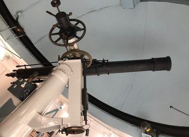 The historic Cooke telescope in the Observatory.