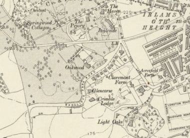 Map of Lightoaks c1909