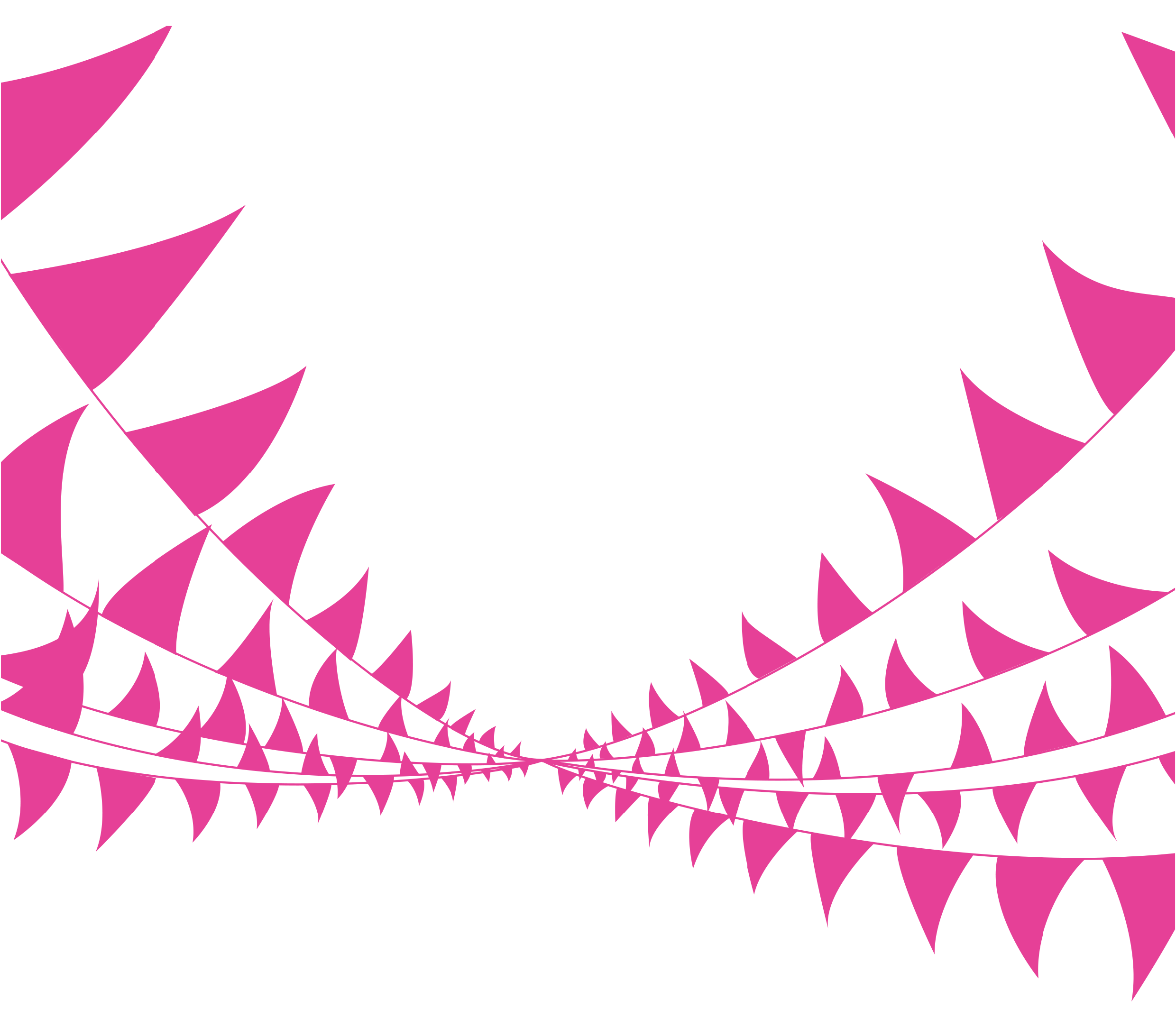 Pink bunting header