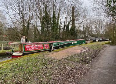 Narrowboat at Lock 39 on the Trent & Mersey Canal