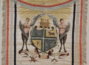 Early 19th century Masonic apron