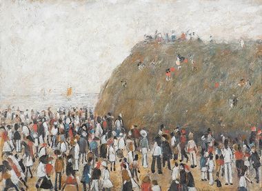 Beach Scene by LS Lowry c1960