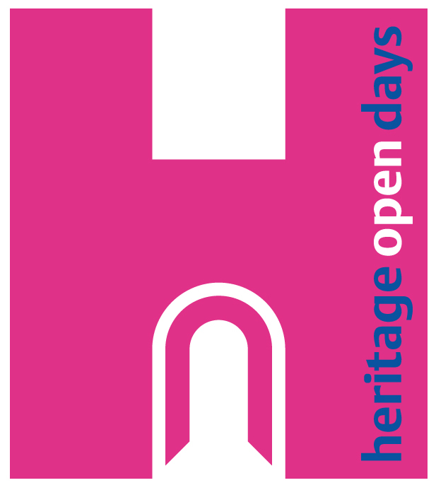 Pink H Heritage Open Days logo