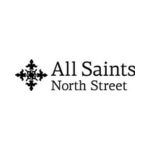 Logo with text All Saints North Street next to a cross shaped graphic.