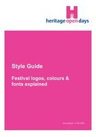 The front page of our style guide.