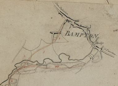 1812 Coldridge survey for Tiverton TT Bampton packhorse bridge enlarged.jpg