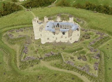 Donnington Castle under siege AD 1646