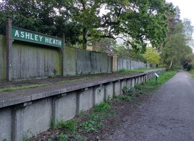 Ashley Heath Halt on the Castleman Trailway