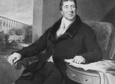 Public Domain, portrait of Thomas Telford published on front cover of: Atlas to the Life of Thomas Telford - Civil Engineer in 1838. Engraved by W. Raddon from a painting by S. Lane,